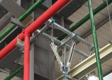 陆良该抗震支架的整体式支吊架结构协调性好